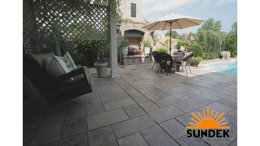 decorative concrete patios by Gold Coast Surface